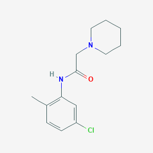 molecular formula C14H19ClN2O B418426 N-(5-chloro-2-methylphenyl)-2-(piperidin-1-yl)acetamide CAS No. 332909-18-9