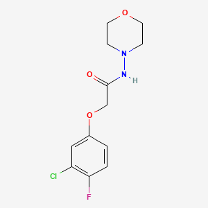 molecular formula C12H14ClFN2O3 B4184270 2-(3-chloro-4-fluorophenoxy)-N-4-morpholinylacetamide 