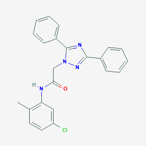 N-(5-chloro-2-methylphenyl)-2-(3,5-diphenyl-1H-1,2,4-triazol-1-yl)acetamide