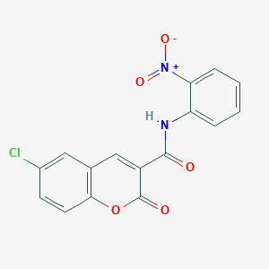 6-chloro-N-(2-nitrophenyl)-2-oxo-2H-chromene-3-carboxamide
