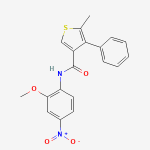 N-(2-methoxy-4-nitrophenyl)-5-methyl-4-phenyl-3-thiophenecarboxamide