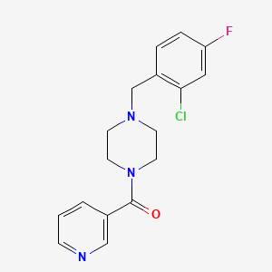 1-(2-chloro-4-fluorobenzyl)-4-(3-pyridinylcarbonyl)piperazine