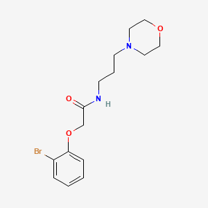 molecular formula C15H21BrN2O3 B4184392 2-(2-bromophenoxy)-N-[3-(4-morpholinyl)propyl]acetamide 