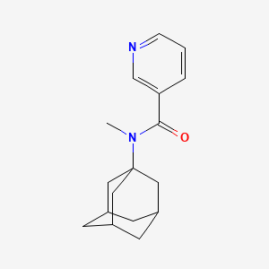molecular formula C17H22N2O B4184439 N-1-adamantyl-N-methylnicotinamide 