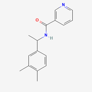 molecular formula C16H18N2O B4184450 N-[1-(3,4-dimethylphenyl)ethyl]nicotinamide 