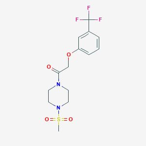 1-(methylsulfonyl)-4-{[3-(trifluoromethyl)phenoxy]acetyl}piperazine