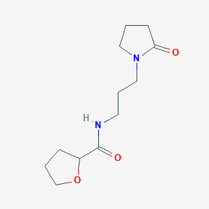 molecular formula C12H20N2O3 B4184488 N-[3-(2-oxo-1-pyrrolidinyl)propyl]tetrahydro-2-furancarboxamide 