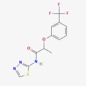 N-1,3,4-thiadiazol-2-yl-2-[3-(trifluoromethyl)phenoxy]propanamide
