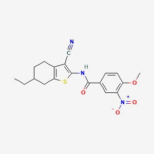 N-(3-cyano-6-ethyl-4,5,6,7-tetrahydro-1-benzothien-2-yl)-4-methoxy-3-nitrobenzamide