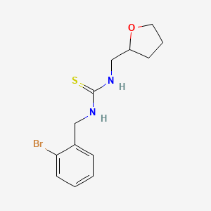 molecular formula C13H17BrN2OS B4184555 N-(2-bromobenzyl)-N'-(tetrahydro-2-furanylmethyl)thiourea 