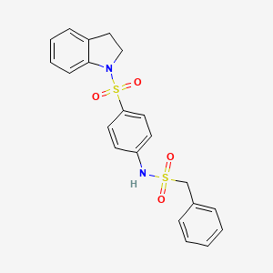 N-[4-(2,3-dihydro-1H-indol-1-ylsulfonyl)phenyl]-1-phenylmethanesulfonamide