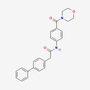 2-(4-biphenylyl)-N-[4-(4-morpholinylcarbonyl)phenyl]acetamide