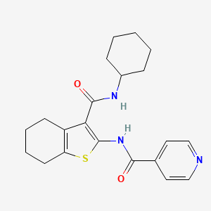 N-{3-[(cyclohexylamino)carbonyl]-4,5,6,7-tetrahydro-1-benzothien-2-yl}isonicotinamide