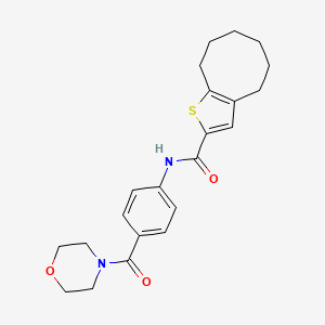 N-[4-(4-morpholinylcarbonyl)phenyl]-4,5,6,7,8,9-hexahydrocycloocta[b]thiophene-2-carboxamide