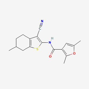 N-(3-cyano-6-methyl-4,5,6,7-tetrahydro-1-benzothien-2-yl)-2,5-dimethyl-3-furamide