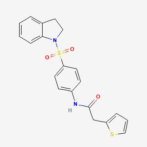 N-[4-(2,3-dihydro-1H-indol-1-ylsulfonyl)phenyl]-2-(2-thienyl)acetamide