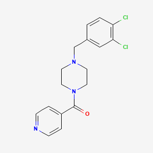 molecular formula C17H17Cl2N3O B4184750 1-(3,4-dichlorobenzyl)-4-isonicotinoylpiperazine 