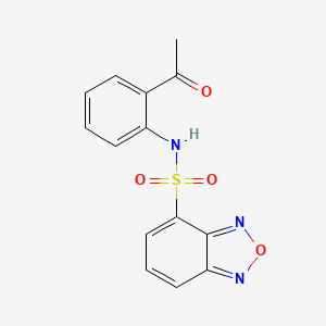 N-(2-acetylphenyl)-2,1,3-benzoxadiazole-4-sulfonamide