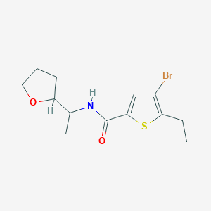 4-bromo-5-ethyl-N-[1-(tetrahydro-2-furanyl)ethyl]-2-thiophenecarboxamide