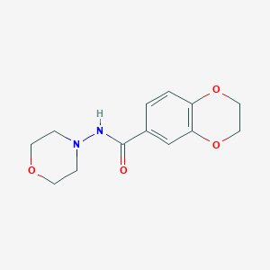 molecular formula C13H16N2O4 B4184825 N-4-morpholinyl-2,3-dihydro-1,4-benzodioxine-6-carboxamide 