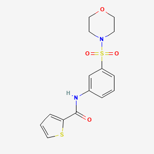 molecular formula C15H16N2O4S2 B4184850 N-[3-(4-morpholinylsulfonyl)phenyl]-2-thiophenecarboxamide 