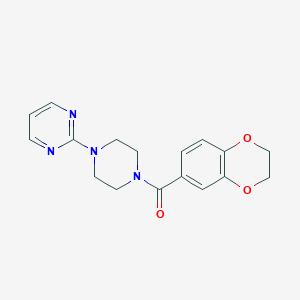 2-[4-(2,3-dihydro-1,4-benzodioxin-6-ylcarbonyl)-1-piperazinyl]pyrimidine