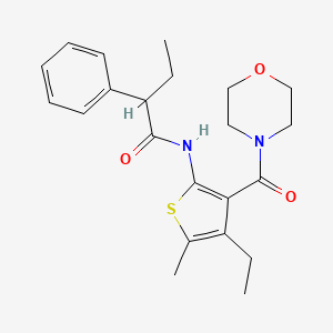 N-[4-ethyl-5-methyl-3-(4-morpholinylcarbonyl)-2-thienyl]-2-phenylbutanamide