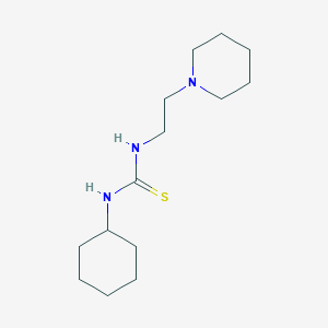 molecular formula C14H27N3S B4184892 N-cyclohexyl-N'-[2-(1-piperidinyl)ethyl]thiourea 