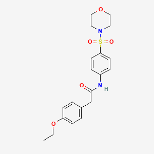 molecular formula C20H24N2O5S B4184903 2-(4-ethoxyphenyl)-N-[4-(4-morpholinylsulfonyl)phenyl]acetamide 