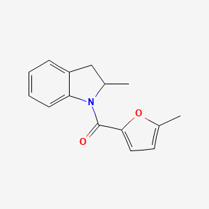 molecular formula C15H15NO2 B4184938 2-methyl-1-(5-methyl-2-furoyl)indoline 