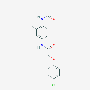 N-[4-(acetylamino)-3-methylphenyl]-2-(4-chlorophenoxy)acetamide