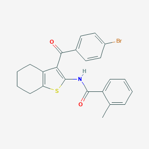 N-[3-(4-bromobenzoyl)-4,5,6,7-tetrahydro-1-benzothien-2-yl]-2-methylbenzamide