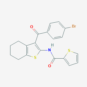 molecular formula C20H16BrNO2S2 B418511 N-[3-(4-bromobenzoyl)-4,5,6,7-tetrahydro-1-benzothien-2-yl]-2-thiophenecarboxamide 