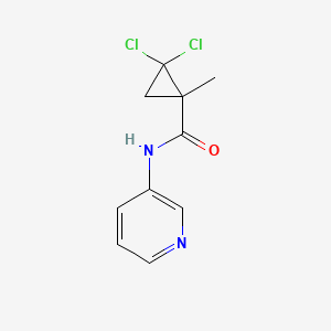 molecular formula C10H10Cl2N2O B4185111 2,2-dichloro-1-methyl-N-3-pyridinylcyclopropanecarboxamide 