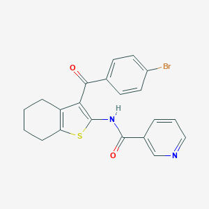 molecular formula C21H17BrN2O2S B418513 N-[3-(4-bromobenzoyl)-4,5,6,7-tetrahydro-1-benzothien-2-yl]nicotinamide 