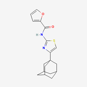 molecular formula C18H20N2O2S B4185183 N-[4-(1-adamantyl)-1,3-thiazol-2-yl]-2-furamide 