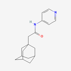 molecular formula C17H22N2O B4185225 2-(1-adamantyl)-N-4-pyridinylacetamide 
