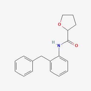 molecular formula C18H19NO2 B4185230 N-(2-benzylphenyl)tetrahydro-2-furancarboxamide 
