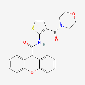 molecular formula C23H20N2O4S B4185262 N-[3-(4-morpholinylcarbonyl)-2-thienyl]-9H-xanthene-9-carboxamide 