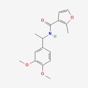 molecular formula C16H19NO4 B4185306 N-[1-(3,4-dimethoxyphenyl)ethyl]-2-methyl-3-furamide 