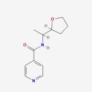 molecular formula C12H16N2O2 B4185338 N-[1-(tetrahydro-2-furanyl)ethyl]isonicotinamide 
