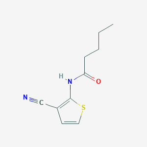 molecular formula C10H12N2OS B4185424 N-(3-cyano-2-thienyl)pentanamide 