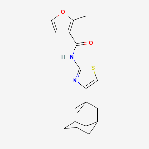 molecular formula C19H22N2O2S B4185432 N-[4-(1-adamantyl)-1,3-thiazol-2-yl]-2-methyl-3-furamide 