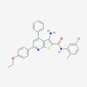 3-amino-N-(5-chloro-2-methylphenyl)-6-(4-ethoxyphenyl)-4-phenylthieno[2,3-b]pyridine-2-carboxamide