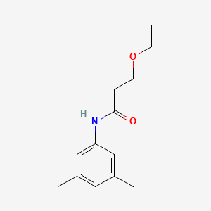 molecular formula C13H19NO2 B4185560 N-(3,5-dimethylphenyl)-3-ethoxypropanamide CAS No. 830344-00-8