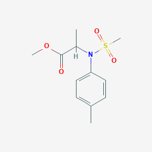 molecular formula C12H17NO4S B4185668 methyl N-(4-methylphenyl)-N-(methylsulfonyl)alaninate 