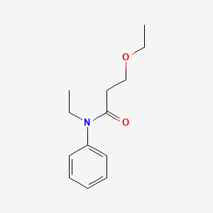 molecular formula C13H19NO2 B4185709 3-ethoxy-N-ethyl-N-phenylpropanamide 