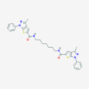 3-methyl-N-(7-{[(3-methyl-1-phenyl-1H-thieno[2,3-c]pyrazol-5-yl)carbonyl]amino}heptyl)-1-phenyl-1H-thieno[2,3-c]pyrazole-5-carboxamide