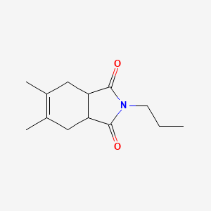 molecular formula C13H19NO2 B4185742 5,6-dimethyl-2-propyl-3a,4,7,7a-tetrahydro-1H-isoindole-1,3(2H)-dione 