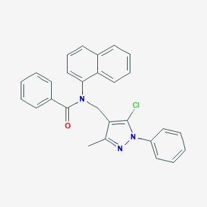 N-[(5-chloro-3-methyl-1-phenyl-1H-pyrazol-4-yl)methyl]-N-(1-naphthyl)benzamide